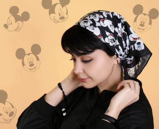 بازی با زیبایی: آموزش بستن مینی اسکارف از پشت