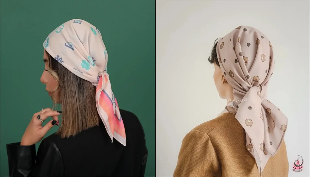 مدل بستن مینی اسکارف