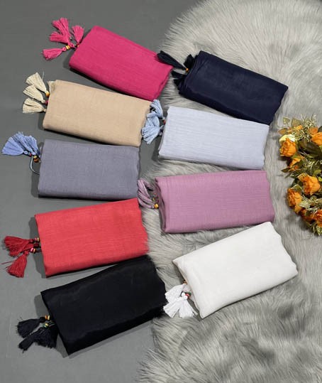 عرضه ی شال وال اسلپ نخی با منگوله های ظریف