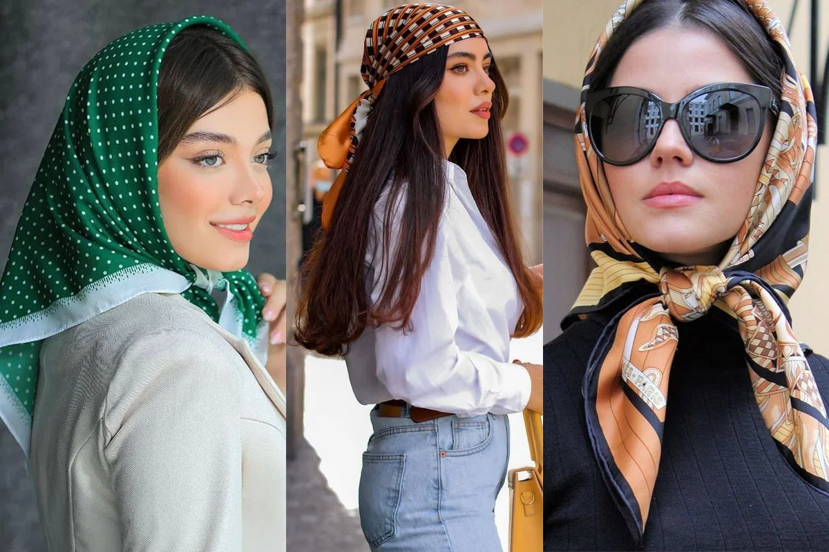 جلوهی شیک با مینی اسکارف و کت شلوار