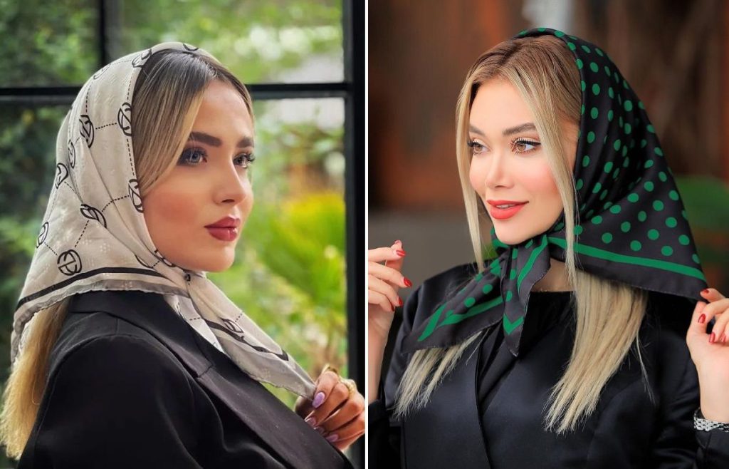 چگونه با روسری مینی اسکارف توپی، استایل متفاوتی داشته باشیم؟
